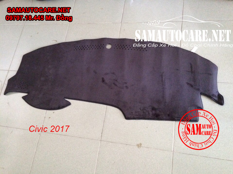 Thảm Taplo Lông Cừu Korea Xe  Honda Civic 2017