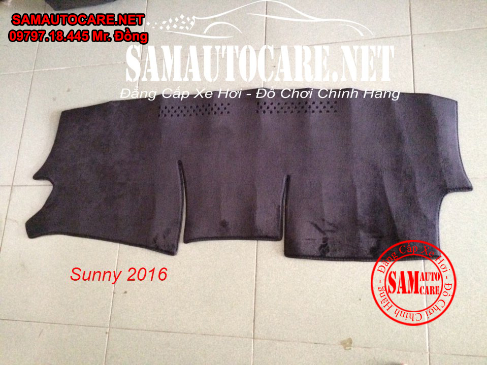 Thảm Taplo Lông Cừu Korea Xe  Nissan Sunny 2016