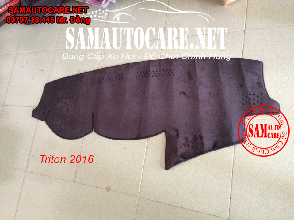 Thảm Taplo Lông Cừu Korea Xe  Mitsubishi Triton 2016