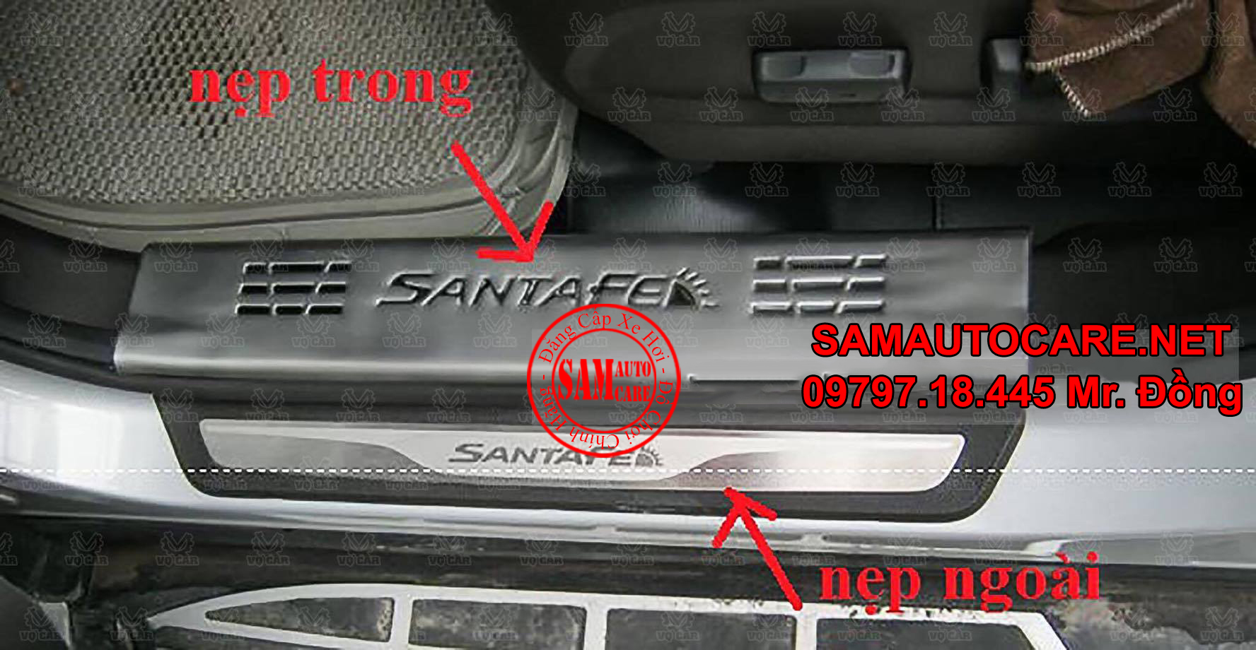 Nẹp Bước Chân Santafe