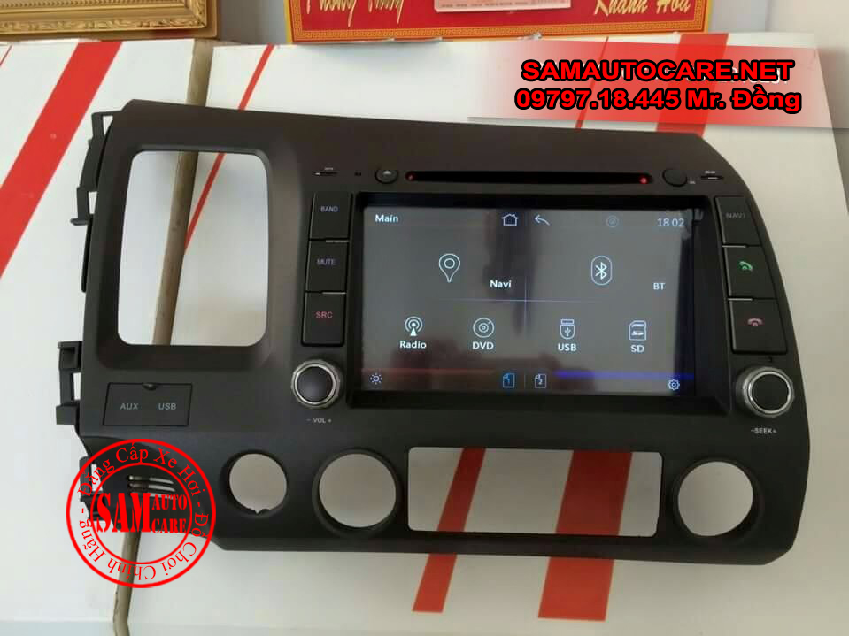 DVD Honda Civic 2007-2011 Có định Vị Hiệu Winca S100 Và S90
