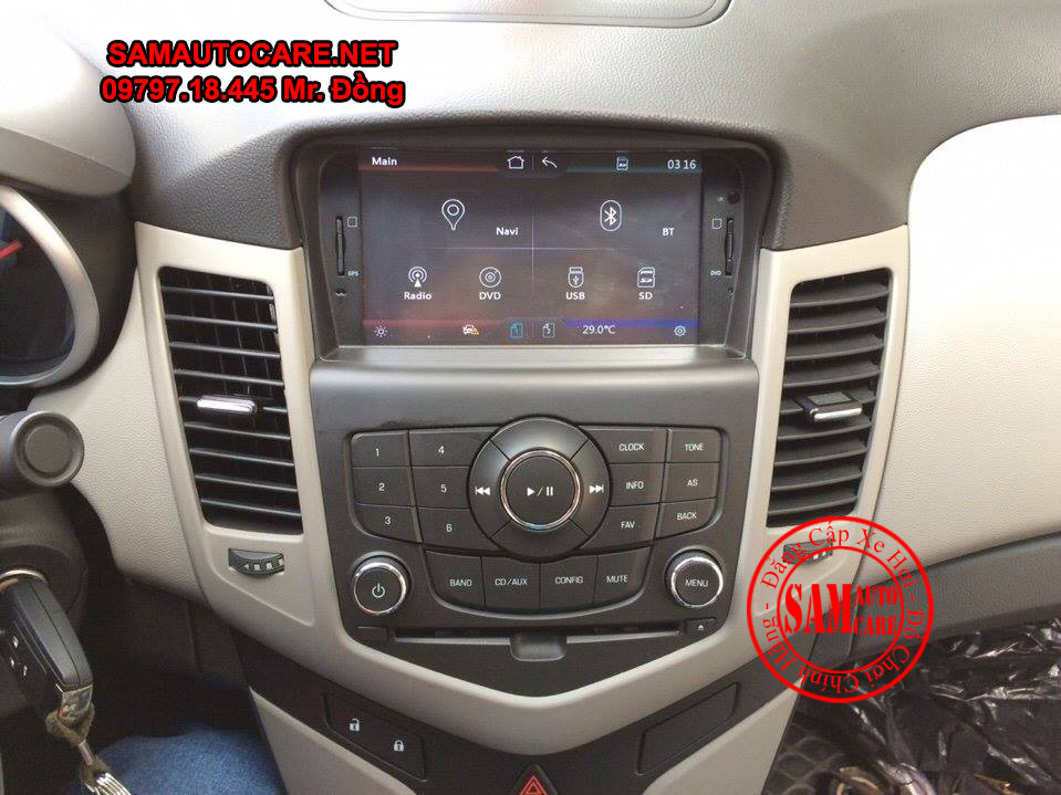 Màn Hình DVD Worca S90 Cho Xe  Chevrolet Cruze
