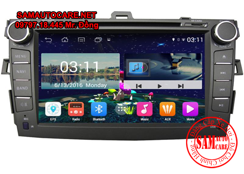 DVD Android Xe ôtô Corolla Altis