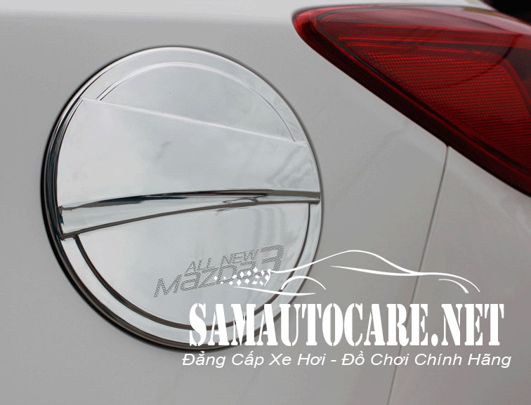 Ốp Nắp Xăng Inox Mazda 3