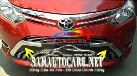 ốp Thanh Trước Mạ Toyota Vios 2015