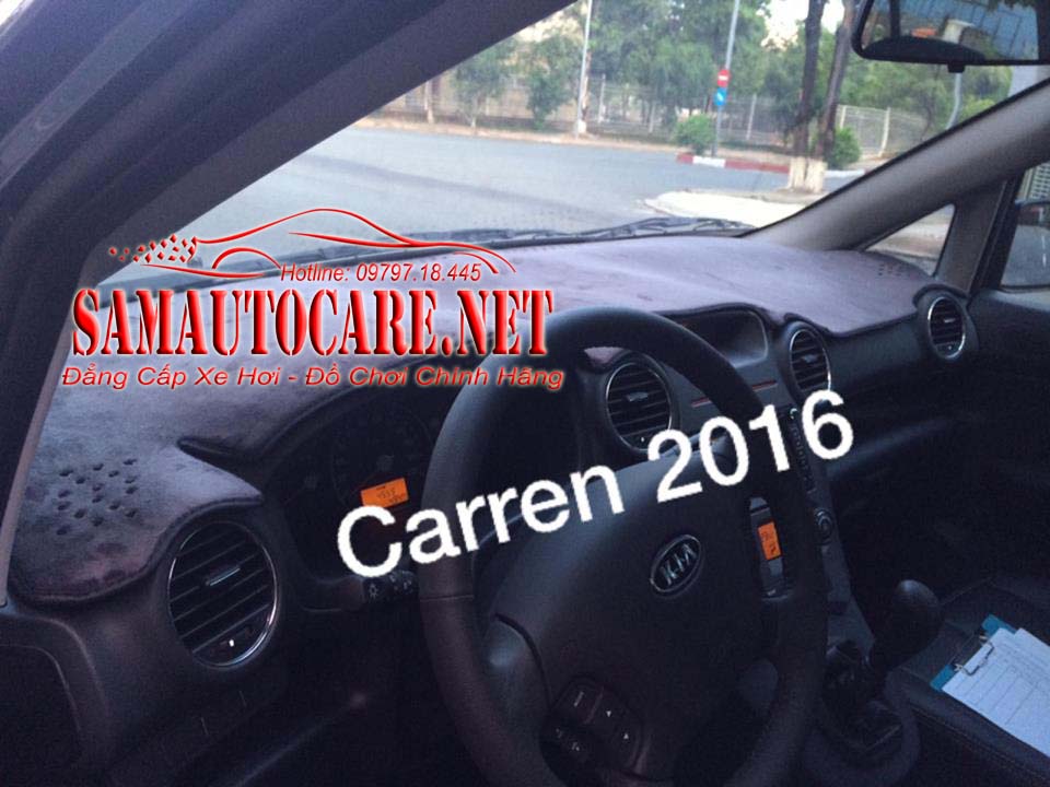 Thảm Taplo Lông Cừu Korea Xe Caren 2016