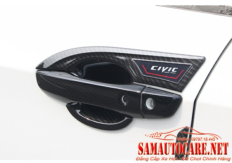Chén Cửa Cacbon Xe Honda Civic 2017