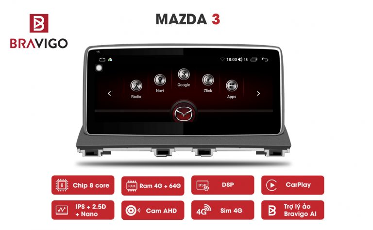 Siêu Phẩm Màn Hình Android Mazda 2, 3, 6, CX5 2020