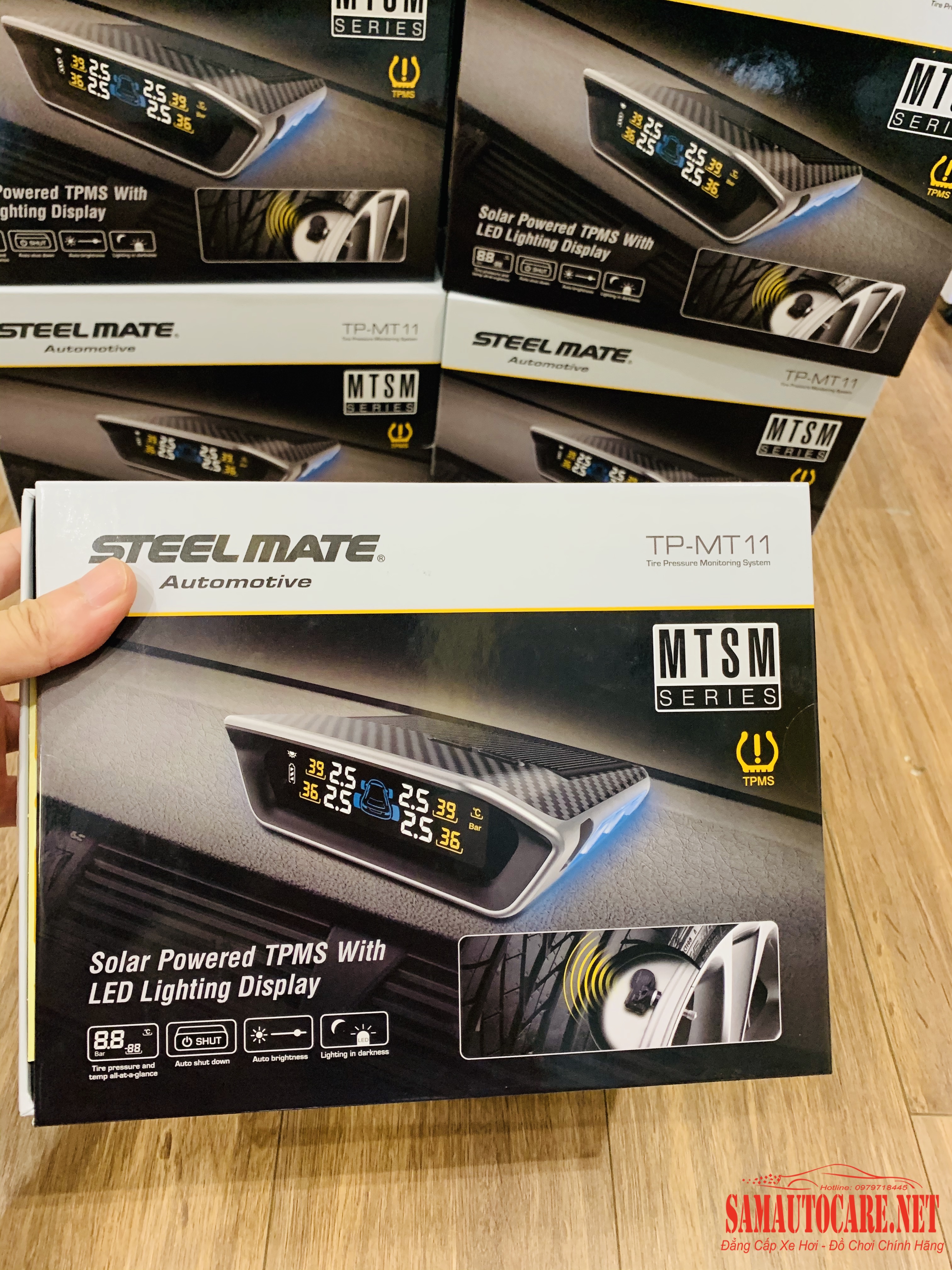 Lắp Cảm Biến Áp Suất Lốp Steelmate Tại Thủ Đức