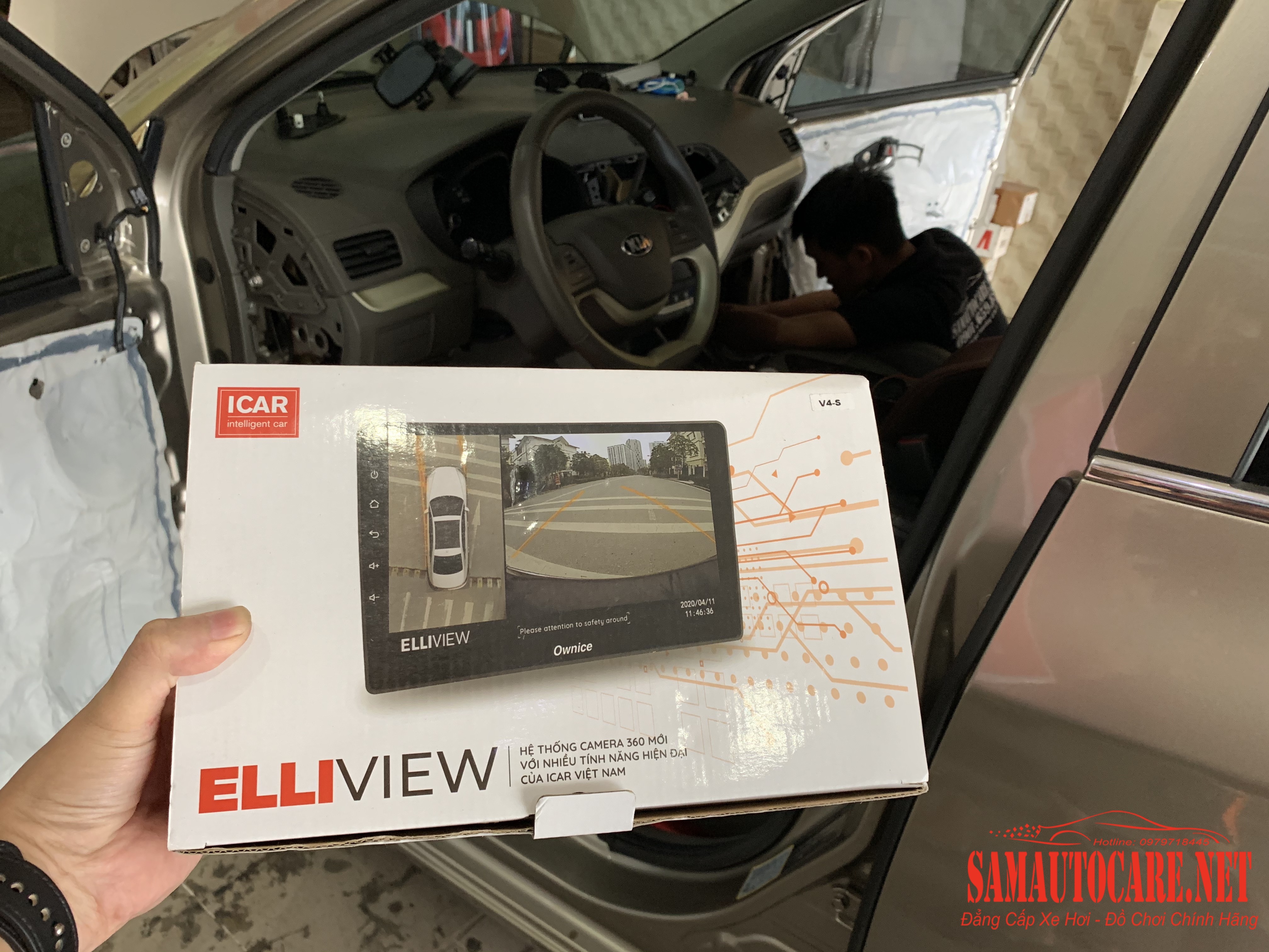 Camera 360 Độ 3D Eliview V4 Cho Kia Morning