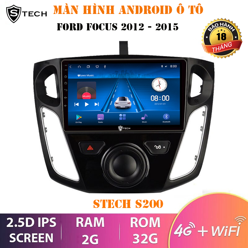 Màn Hình Android Stech S200 Cho Ford Focus 2013-2017