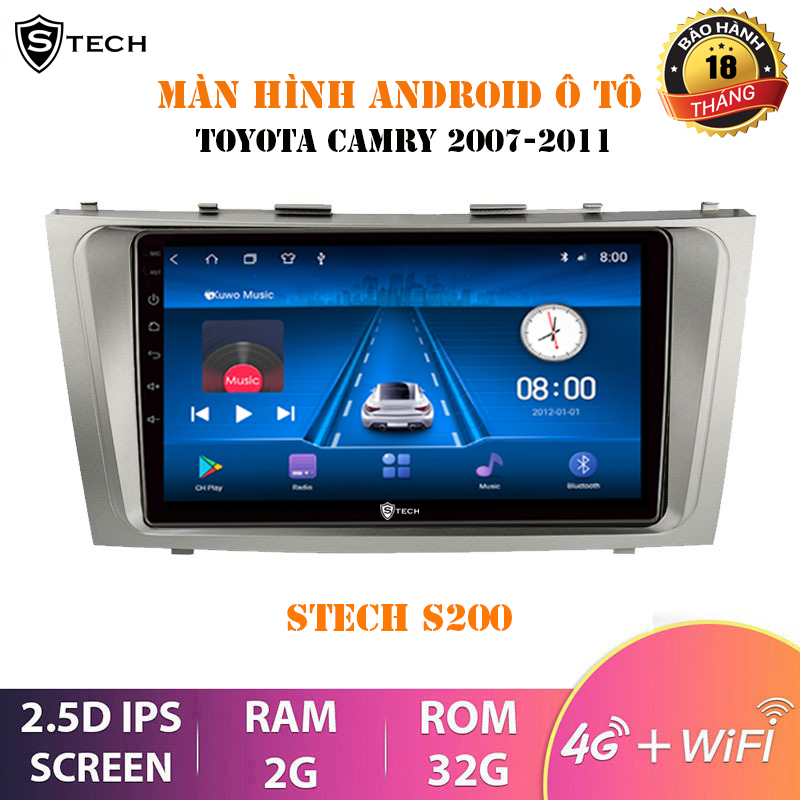 Màn Hình Android Stech S200 Theo Xe Toyota Camry 2010