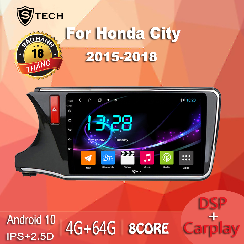 Màn Hình Android Stech S600 Xe Honda City 2019