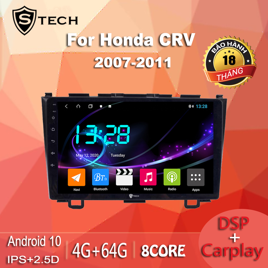 Màn Hình Android Stech S600 Xe Honda CRV 2010