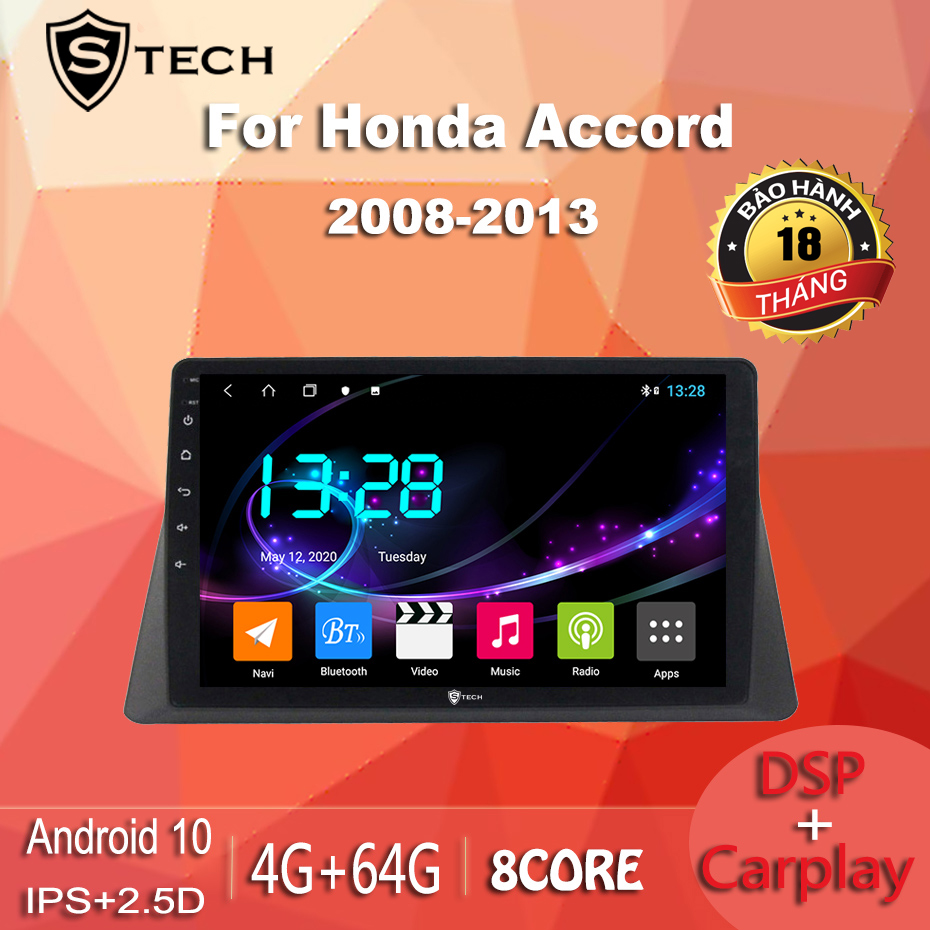 Màn Hình Android Stech S600 Cho Xe Honda Accord 2007-2012