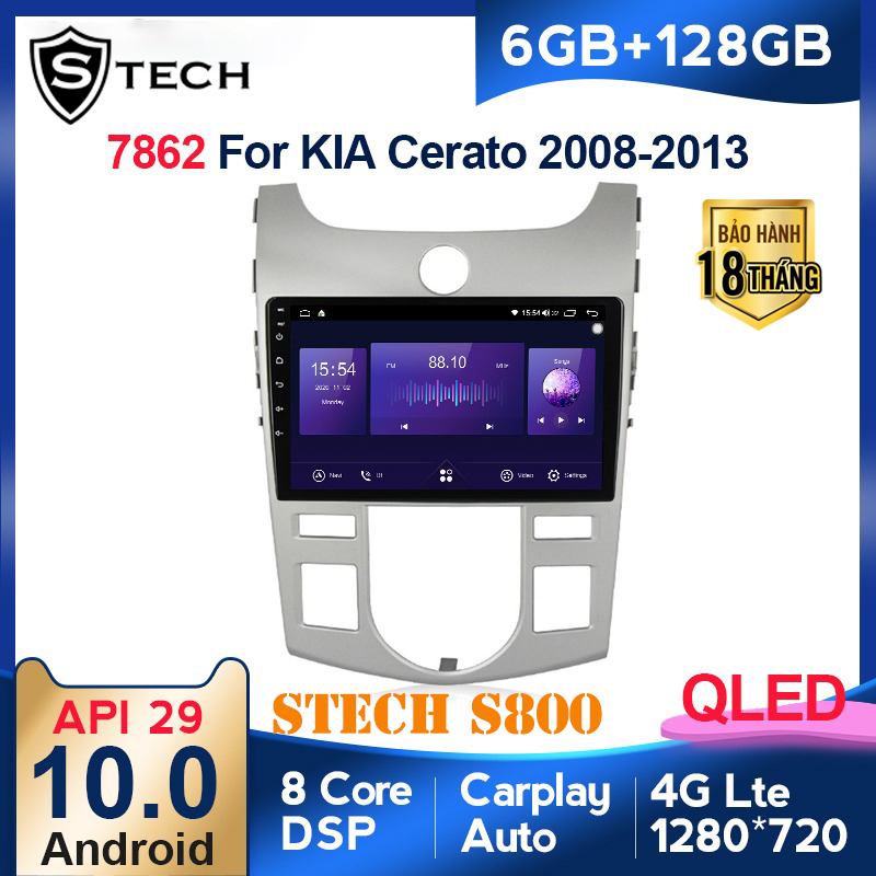 Màn Hình Android Stech S800 Xe Kia Cerato 2012
