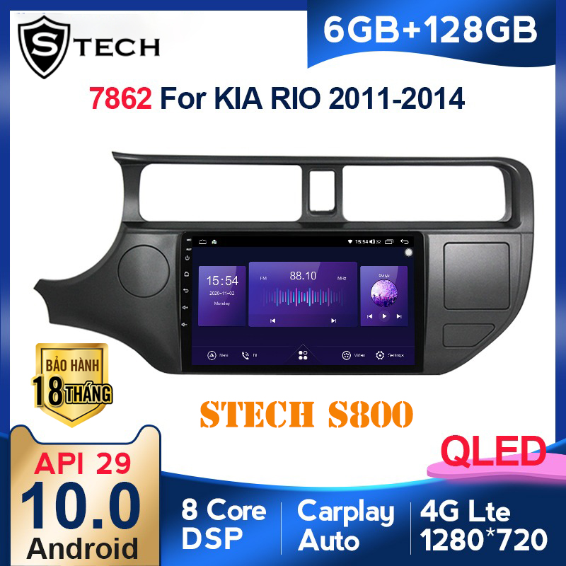 Màn Hình Android Stech S800 Xe Kia Rio