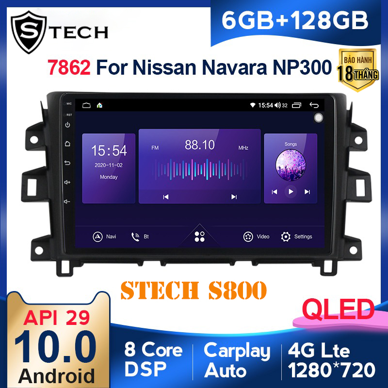 Màn Hình Android Stech S800 Xe Nissan Navara
