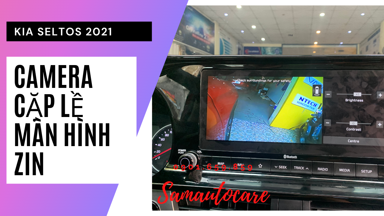 Camera Cặp Lề Kia Seltos Tích Hợp Màn Hình Zin