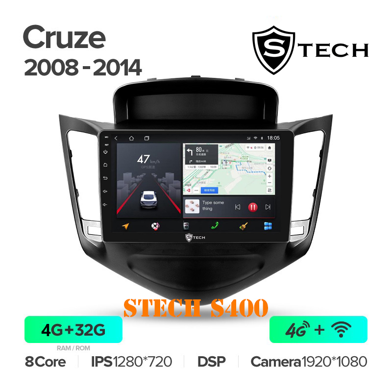 Màn Hình Android S400 Cho Xe Chevrolet Cruze 2008 - 2014