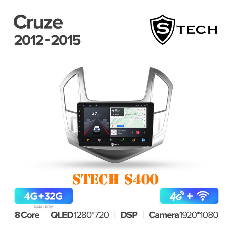 Màn Hình Android S400 Cho Xe Chevrolet Cruze 2012 - 2015