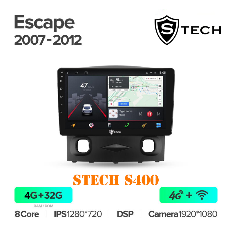Màn Hình Android S400 Cho Xe Ford Escape 2007 - 2012