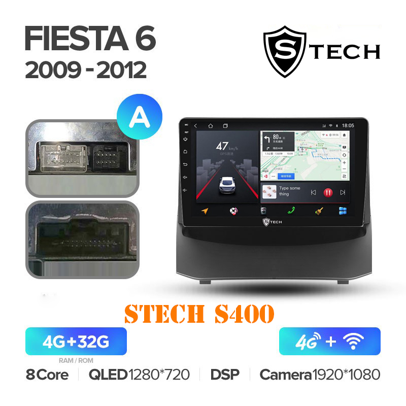 Màn Hình Android S400 Cho Xe Ford Fiesta 2008 - 2019