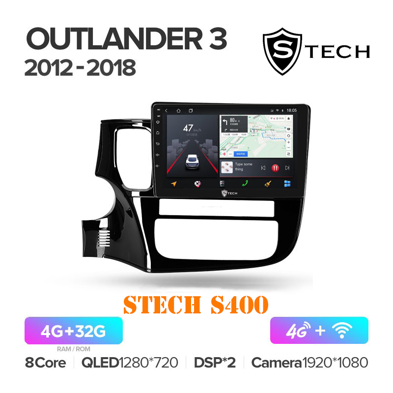 Màn Hình Android S400 Cho Xe Mitsubishi Outlander 2012 - 2018