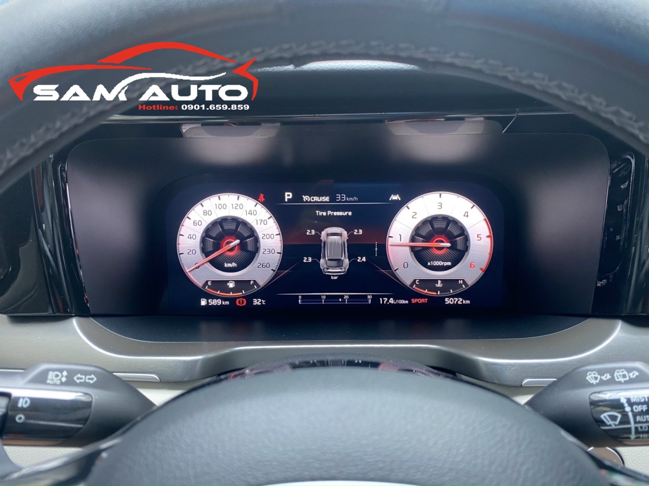 Cảm Biến Áp Suất Lốp Kia Sorento Hiện Thị ODO Zin