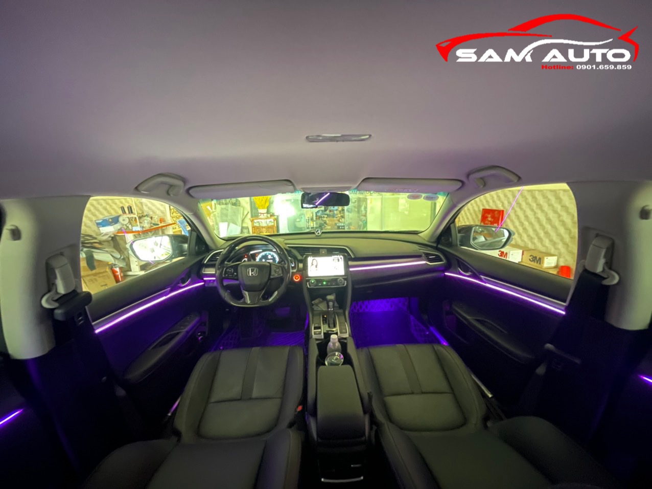 Độ Led Nội Thất Xe Honda Civic