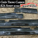 Bộ Ốp Bậc Cửa, Nẹp Bước Chân Carbon KIA SONET