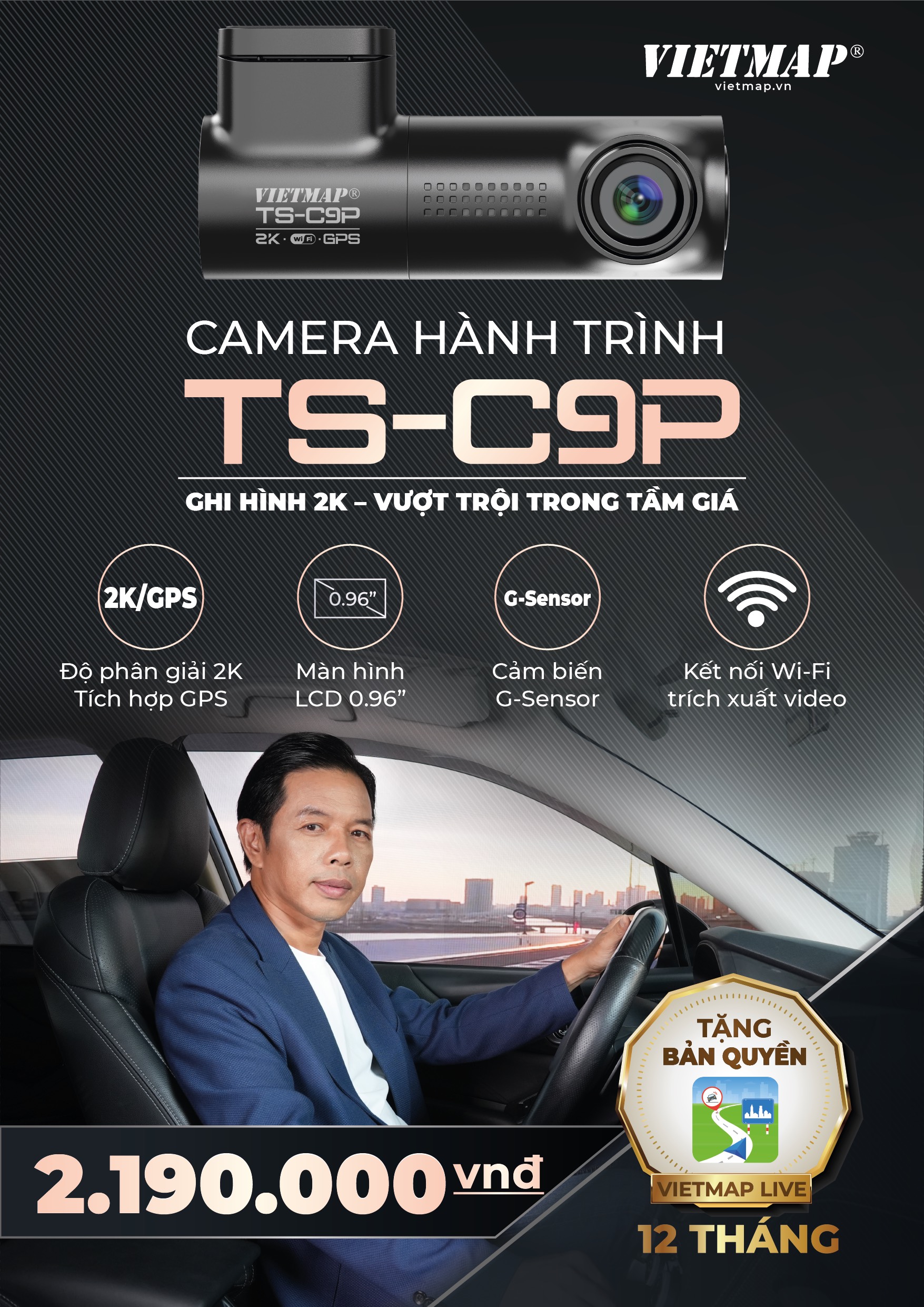 Camera Hành Trình Vietmap TS-C9P